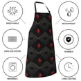 thumbnail image 6 of Bingfone Red Poker Apron Gifts For Men, Women Professional Grade Chef Apron For Kitchen,Bbq & Grill, 6 of 8