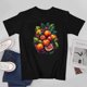 thumbnail image 4 of Fruit Pattern T-shirt Grapefruit Lemon T-shirt Illustration Art Aesthetics T-shirt, 4 of 5