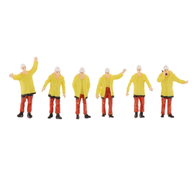 Modelo de 6 Piezas Zulema Amarillo Escala de figuras de personas pequeñas 1:50