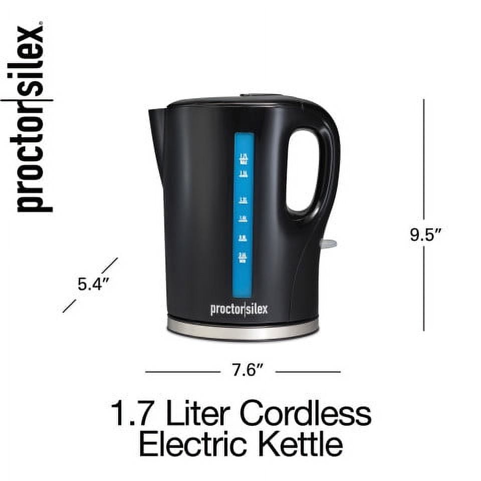Cordless Electric Kettle, 1 Liter, Black - Model K2071R