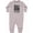 AC-Heather Grey, variant on Future Dominoes Player Game Baby Fleece Romper