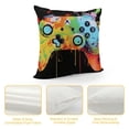 thumbnail image 4 of COMIO  Gaming Pillows,Gamer Pillow Covers,neon Colors Yellow Gaming Pillow Cover,Yellow Graffiti Pillow Cover,Teen boy Room Decor Game Room Couch,Son boy Room Decorations for Bedroom, 4 of 5