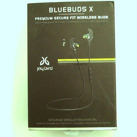Refurbished JayBird BBX1MB BlueBuds X Sport Bluetooth Headphones - (Best Price For Jaybird Bluebuds X)