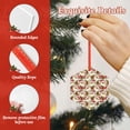 thumbnail image 4 of Zufioo Christmas Hat bear Print Large Acrylic Christmas Ornaments, Suitable for Christmas Tree Christmas Holiday Party Pendant Decorations-Hexagon, 4 of 7