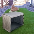 thumbnail image 4 of Mistaha Dog Crate Cover Waterproof Night Cover Sleep Helper Windshield Dust-proof Four Door Dog Cage Cover Breathable Washable Dog Crate Cover for Pets, 4 of 8