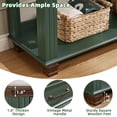 thumbnail image 3 of Joaxswe 46" Farmhouse Console Table, Mid-Century Entryway Table with 2 Drawers for Living Room, Green, 3 of 9
