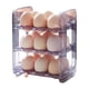 thumbnail image 1 of Porta huevos abatible para refrigerador Dispensador de huevos para puerta lateral Organizador de huevos abatible para violeta, 1 of 9