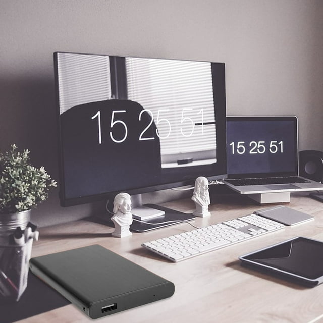 Boîtier de Disque Dur 2,5 Pouces, Boîtier de Disque Dur d'Ordinateur Portable 2,5 Pouces en Alliage d'Aluminium USB3.0 6Gbps, pour Disques Durs I III III avec Indicateur d'État à DEL, Prend en Charge 2 To