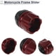 thumbnail image 5 of Protector de guardabarros de aleación de aluminio de 14mm para slider de marco de motocicleta, protección contra choques, 41mm 47mm, rojo, 2 Pcs, 5 of 7