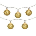 thumbnail image 2 of Northlight 10-Count LED Gold Christmas Bells Fairy Lights 5.5ft Copper Wire - 5.5', 2 of 5