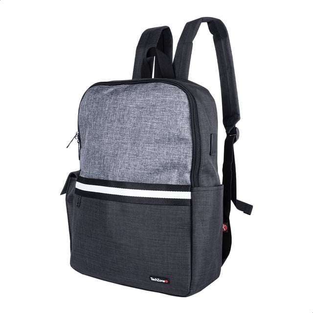 Mochila Techzone Modelo Glad Porta Laptop 15.6 Pulgadas Color Gris Oscuro