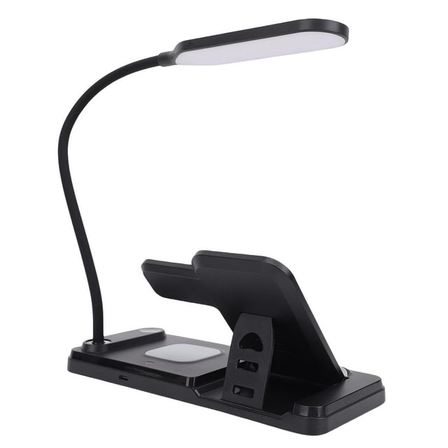 Soporte Para Cargador De Reloj De Teléfono, Lámpara De Lectura De 3 Colores, Estación De Carga Rápida De 15W, Plegable Para El Hogar