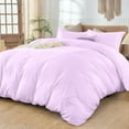 thumbnail image 2 of 800 Thread Count 1-PC Duvet Cover Soft & Cozy 100% Egyptian Cotton | Zipper Closure & Corner Ties | ( Full/Queen, Solid Lavender ), 2 of 5