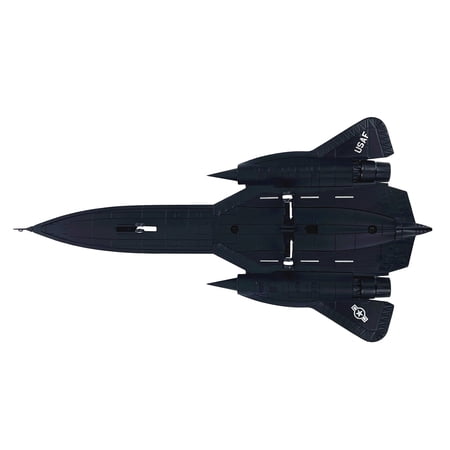 NATEFEMIN US Air Force SR-71 Aircraft Model 1:144 Alloy Plastic 23X12CM 9.1IN for Military Aircraft Collection Desk Showcase Shelf Decor