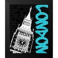 thumbnail image 2 of Harbick, N 15x18 Black Modern Framed Museum Art Print Titled - Travel Graffiti II, 2 of 5