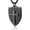 Black, variant on Shield Armor of God Ephesians 6:16-17, Faith Cross Stainless Steel Pendant Necklace