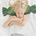 thumbnail image 6 of Candy Pillow With Pillow Core 24.6×9.8in Durable Cord Opening And Closing Design Waterproof And Easy To Install Snake Skin Print Style Lightgreen_4, 6 of 8