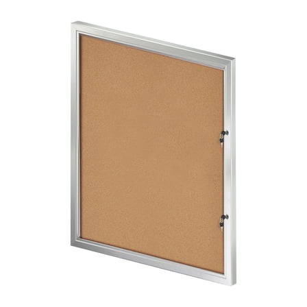 Large Enclosed Cork Bulletin Board w/ Lock & Key