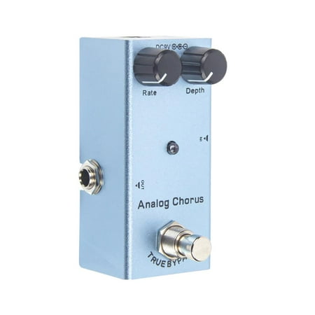 Multi Effects Pedal 5 in 1 with Distortion Delay Chorus Tremolo Reverb for Electric Bass Guitar Analog Sound Plug Play Vintage Design