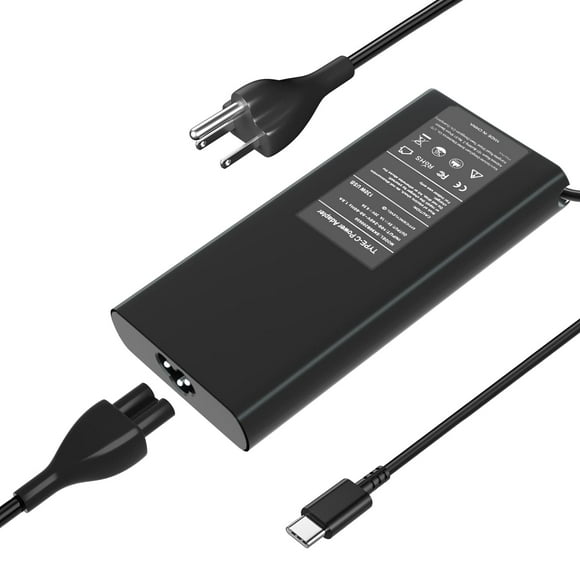 130W 90W USB C Type C Laptop Charger AC Adapte for Dell XPS 15 17 7050 9500 9510 9560 9570 9700 7459; Precision 3550 3560 3561 5530 Latitude 7210 9410 9510 5420 5520 5510 5511 t4v18 Power Supply Cord