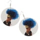 thumbnail image 1 of Wooden Dangle Earrings,Hook Earrings,Drop Earrings ,African Woman Pattern Earrings,Bohemian Studs Earrings,Vintage Earrings Women Jewelry,Art Craft Yinane Pendientes colgantes de madera, 1 of 8