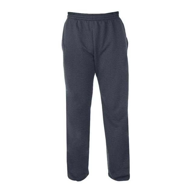 Pantalón Fruit Of The Loom para Mujer, Deportivo Felpa Gris Obscuro Jaspe Talla G
