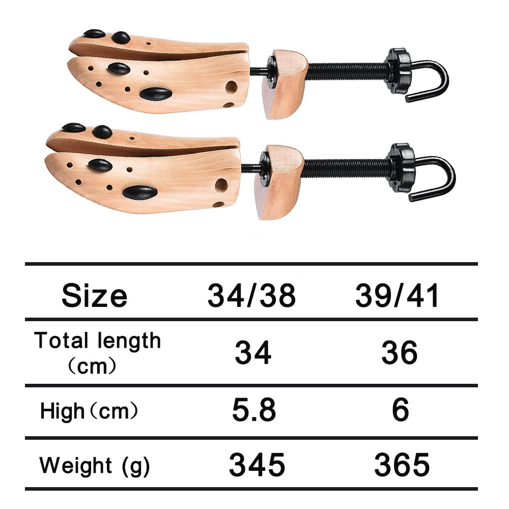 Shoe Stretcher Women，2-Way Wood Shoe Stretcher Shoe Tree for Wide