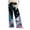 Black, variant on Women's Fashion Casual Loose Printed Wide-Leg Sports Pants with Christmas Print, Comfortable Home and Outdoor Wear, Elastic Waist with Drawstring for Easy Fit, Light Blue, L