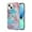 Blue, variant on SaniMore for Apple iPhone 14 Case 6.1-inch, Shockproof TPU Fashion Marble Pattern Cover for iPhone 14 Women Men with Ring Kickstand Holder Clear Bumper Protection Cover, Crown