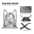 thumbnail image 4 of Daiia African Animals Pattern Drawstring Backpack, Gym Bag, Lightweight Backpack, Water-Resistant Bag Travel Sports Backpack, Fitness Bag, Yoga Bag-Medium, 4 of 6
