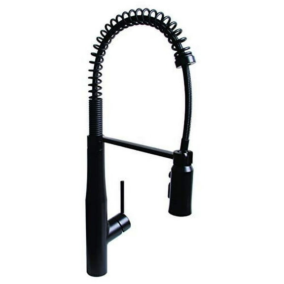 Speakman SB-1043-MB Neo Spring Kitchen Faucet with Pull Down Sprayer, Matte Black
