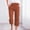 Coffee-03, variant on LIBRCLO Linen Capri Pants for Women Drawstring Elastic Waist Summer Pants with Pockets Straight Leg Loose Casual Trouser