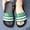 Army Green, variant on American Flag Slides Patriotic Beach Slippers Fourth Of July Sandals,Comfortable Cushion Sole Lightweight Pool Open Toe Slides,Summer Green Stripe Star Print Travel Casual Outdoor Gear