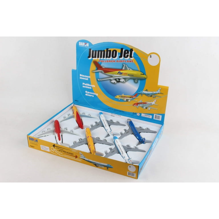 Daron TM627 Jumbo Jet Pullback Toy - 6 Piece Assortment - Walmart.com