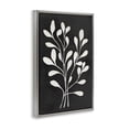 thumbnail image 3 of Stupell Industries Leaf Whispers on Black Gray Framed Floater Canvas Wall Art design by Andrea Haase, 31 x 21, 3 of 9