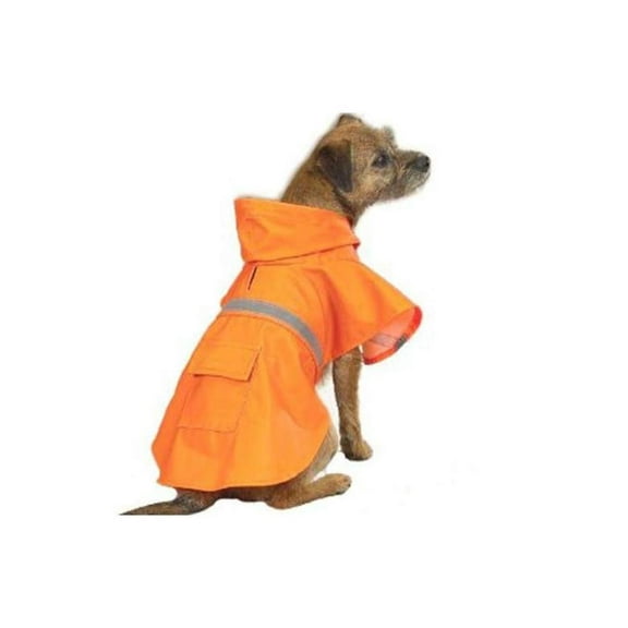 Guardian Gear Rain Jacket for Pets XXS Orange Reflective Dog Coat