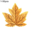 thumbnail image 2 of Walbest 50 Pcs Maple Leaves Artificial Fall Leaves Bulk Faux Fall Color Maple Leaves Decoration Simulation Maple Left Art for Craft, Wedding, Festival, Party, Thanks-Giving and Outdoor Decorating, 2 of 6