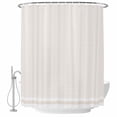 thumbnail image 2 of Farmhouse Beige White Striped Waterproof Fabric Shower Curtain,Modern Stripes Waterproof Fabric Shower Curtain for Bathroom Curtains Bathtubs Hotel Shower Curtains with 12 Hooks Standard 60x72, 2 of 8