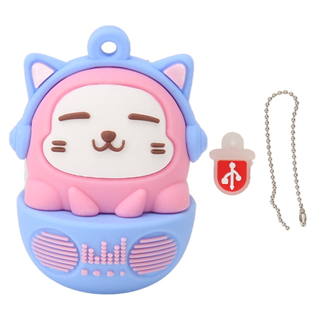 Lindo disco U, unidad flash de dibujos animados de PVC, unidad flash de dibujos animados de gato, diseñada para la perfección