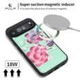 thumbnail image 3 of TECH CIRCLE 2-in-1 Wallet Case for Google Pixel 8A (6.1", 2024), Detachable Magnetic Back Cover, Flip Flower Phone Case with 15 Card Slots, Zipper Pocket, Crossbody Strap, Wrist Strap, Green, 3 of 12