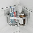 thumbnail image 6 of DODAMOUR Sponge Holder for Kitchen Sink Corner, Stainless Steel Sink Caddy Organizer, Dish Cloth Hanger Sponge Holder for Bathroom, 6 of 8