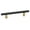 Champagne / Matte Black, variant on Alno A2802-4-MN Vita Bella 4" Center To Center Modern Smooth Bar Cabinet Pull - Nickel