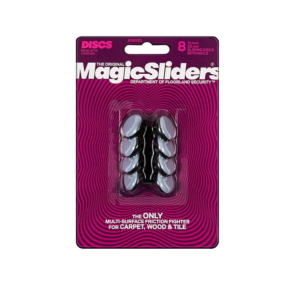 MAGIC SLIDERS L P 8221 Series 8PK 7/8" RND Slide Disc