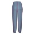 thumbnail image 5 of Maean Womens Lounge Pants Elastic Waist Comfy Loose Causal Bottoms Soft Stretchy Sleepwear Pajamas Striped Pant, 5 of 6