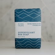 Oars + Alps Superfoliant Exfoliating Mens Bar Soap, Dermatologist Tested and Made with Clean Ingredients, Travel Size, 1 Pack, 6 Oz