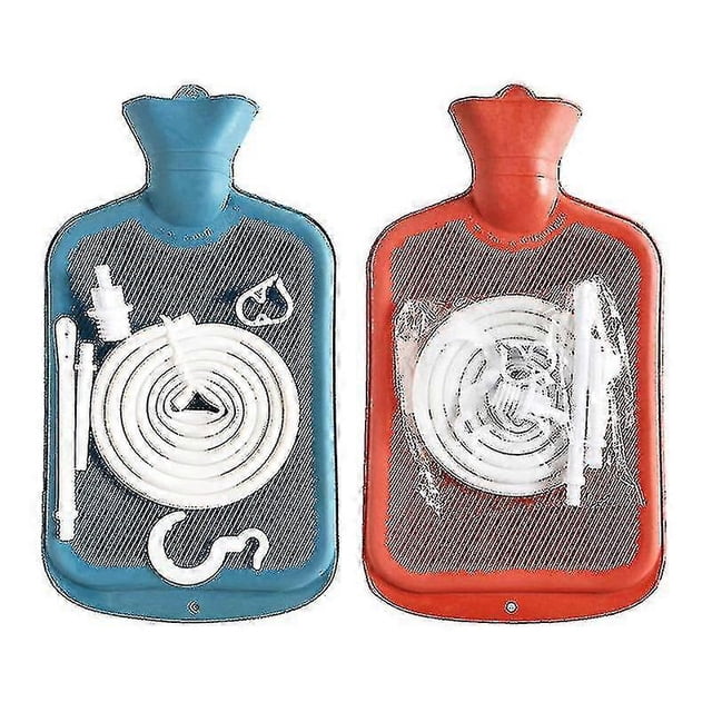 Colon Cleanse Enema Bag With Tubing Hot Water Bottle Shower Douche Home Adult Enema Kit