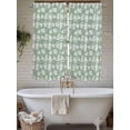 thumbnail image 6 of Sage Green White Leaves Living Room Curtains 72 Inches length, Spring Pastoral Rustic Botanical Window Treatment Curtain Drapes, Light Filtering Drapes for Bedroom Laundry Room, 52"x72", 2 Panels, 6 of 7