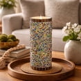 thumbnail image 3 of 3" x 8"  Speckled Stucco Pacific Accents Flameless Candle with Moving Flame, 3 of 6