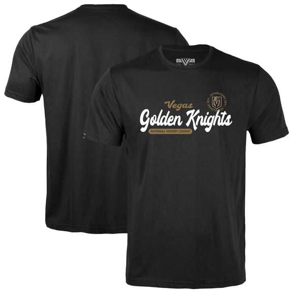 Youth Levelwear  Black Vegas Golden Knights Little Richmond Monument T-Shirt