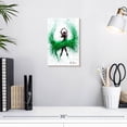 thumbnail image 3 of Elephant Stock An Emerald Love Wall Art - Vertical Canvas Wall Art - Living Room Wall Decor - Dance Canvas - White And Green Decor By Ashvin Harrison - 8" x 12", 3 of 8